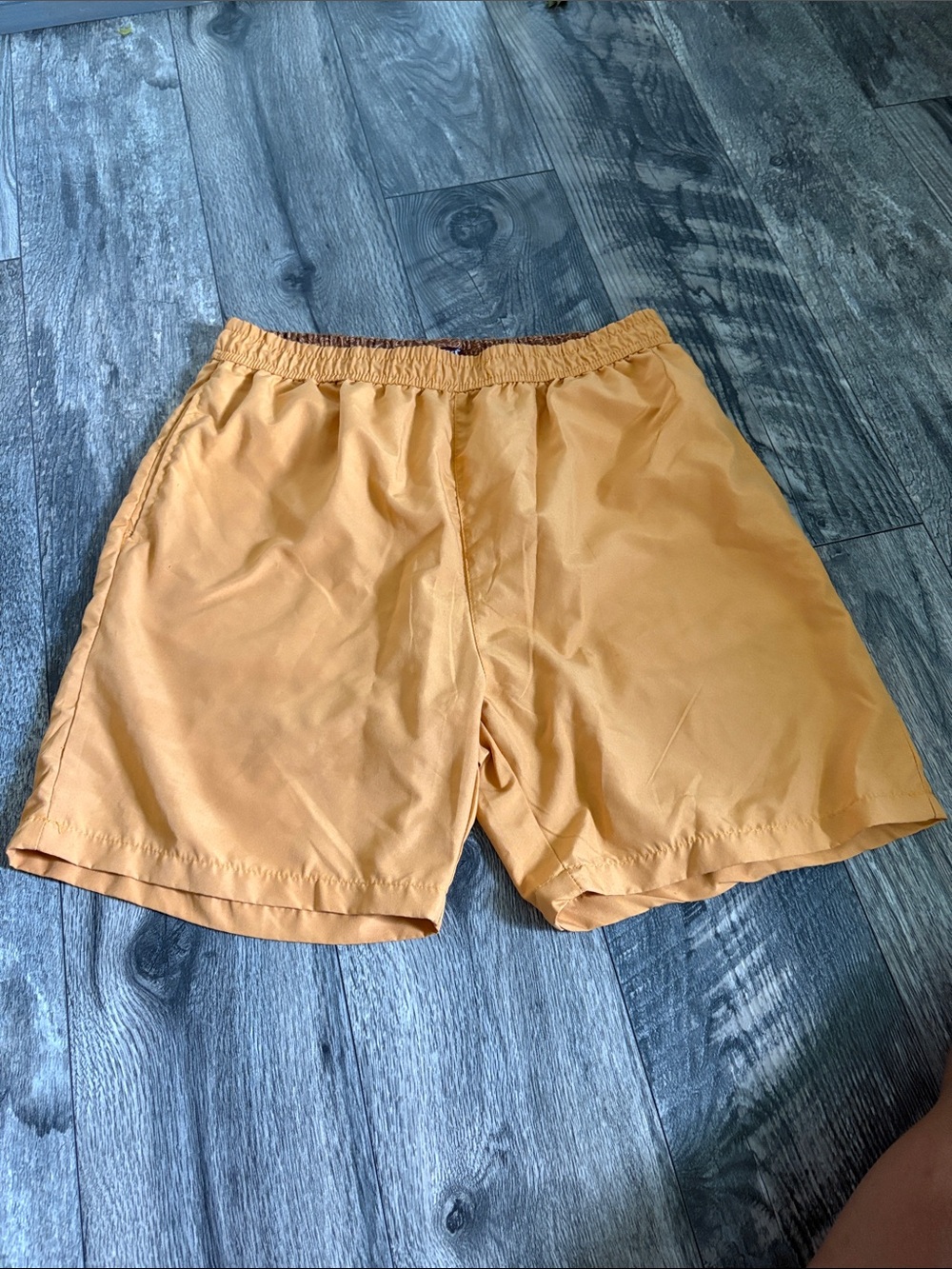 Men's Orange Swim Shorts - Lightweight Trunk
